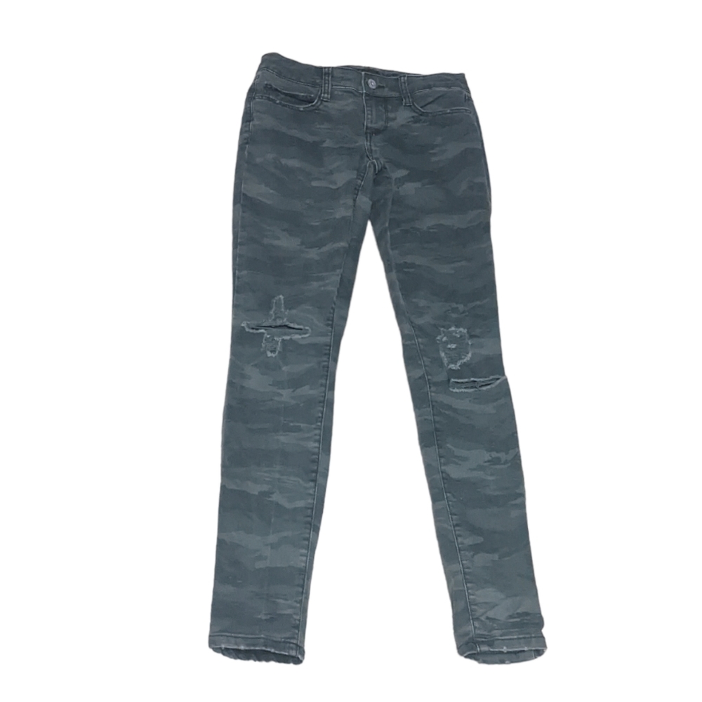Arizona Jean Co Distressed Camo Jeggings 0